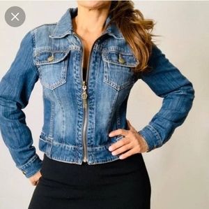 EUC Cabi Denim Cropped Jacket